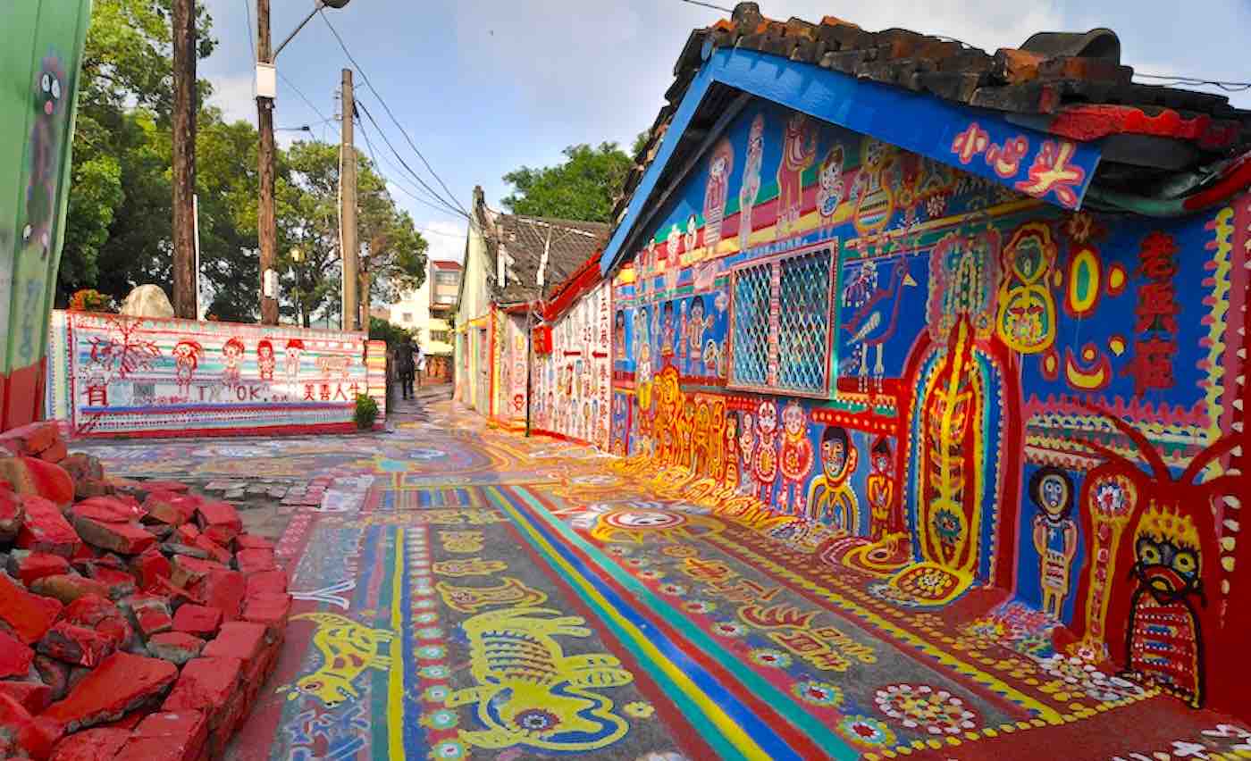 Rainbow Village Taiwan colorful artwork